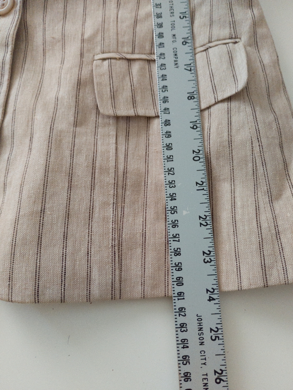 Reitmans R Petites Vintage 90s Y2K Pinstripe Blazer and Pants Suit Set Size 10 - Picture 14 of 14